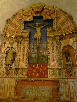 Retablo do Santo Cristo en San Martiño de Barciademera