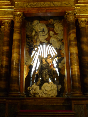 Retablo de Santa Escolástica en la iglesia de San Martín Pinario